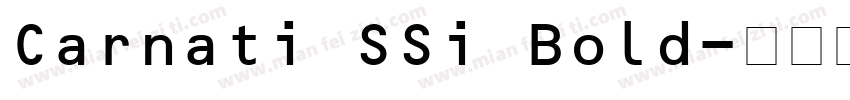 Carnati SSi Bold字体转换